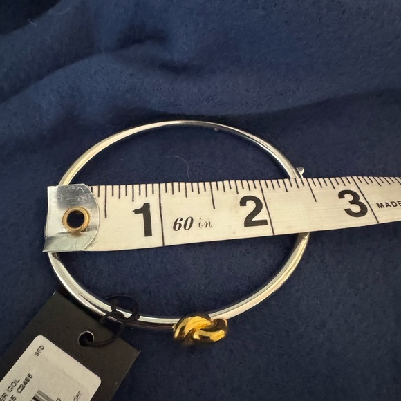 Kate Spade NWT Gold and Silver Twist Bangle Bracelet - Picture 5 of 9